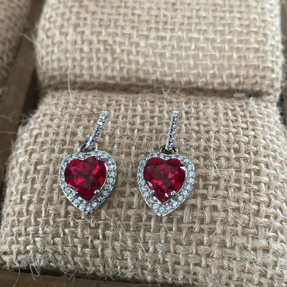 Red Heart Earrings